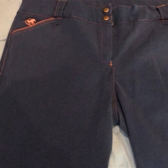 Piper by SmartPak Riding‎ Pants Breeches Equestrian Monaco Blue Full Seat 40R - Picture 1 of 7
